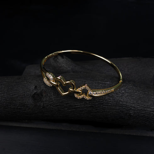Hearts Diamond Cut Bracelet - D6A